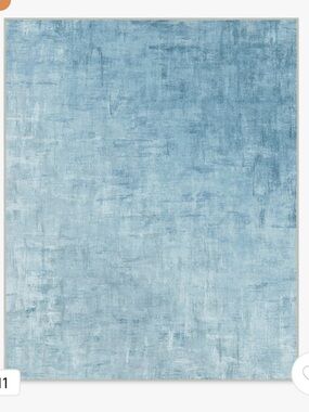 Ruggable Impasto Slate Blue Flatwoven